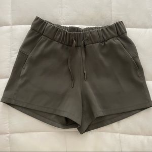 Green lululemon shorts